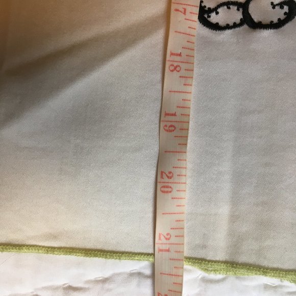 Heart & Soul Cotton White Green Skirt Applique Flowers Leaves Embroidered Size 5 - Picture 8 of 12